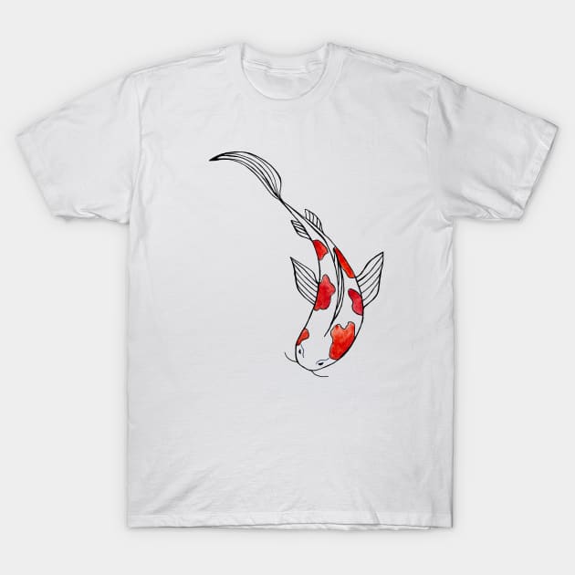 Bright fun Koi Fish T-Shirt by kuallidesigns